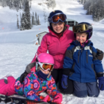 ski Lynn and kids